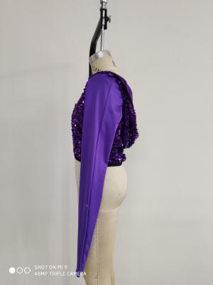 Pr24 Dance Practice Clothes Purple Color Professional Specialized