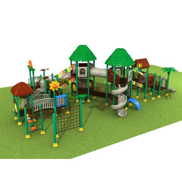 Elementary School Kids Park Playground Equipment , Large Outdoor Play Equipment