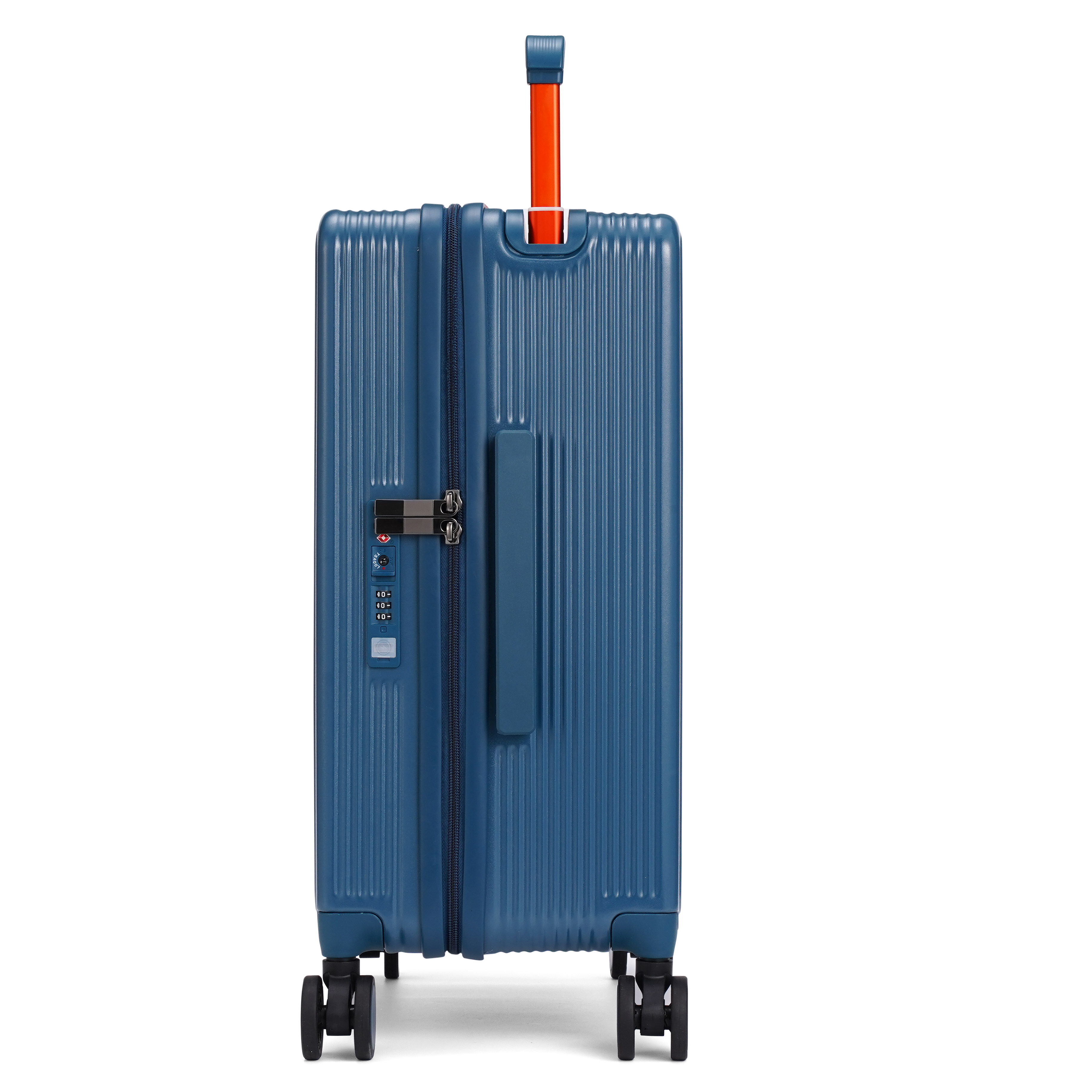 Kunpeng Modern Style Smart Carry on Spinner Luggage Set Lightweight Cabin Case with Anti-explosion PC Lock Opening