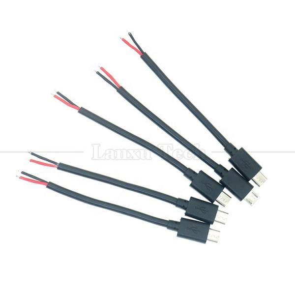 Courant lourd 20AWG 5A fils nus réparation ouverte Micro câble USB pour capteur Raspberry Pi