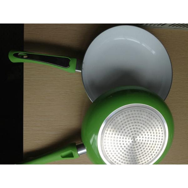 Глубокий алюминиевый белый лоток картофеля фри 22км керамического покрытия Нонстик