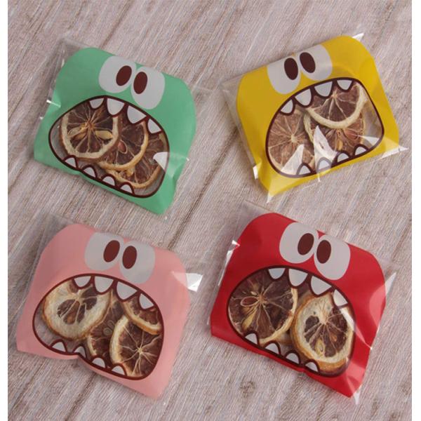 3,9 x 3,9 дюйма мешка целлофана печенья сумки большого рта поли упаковывая