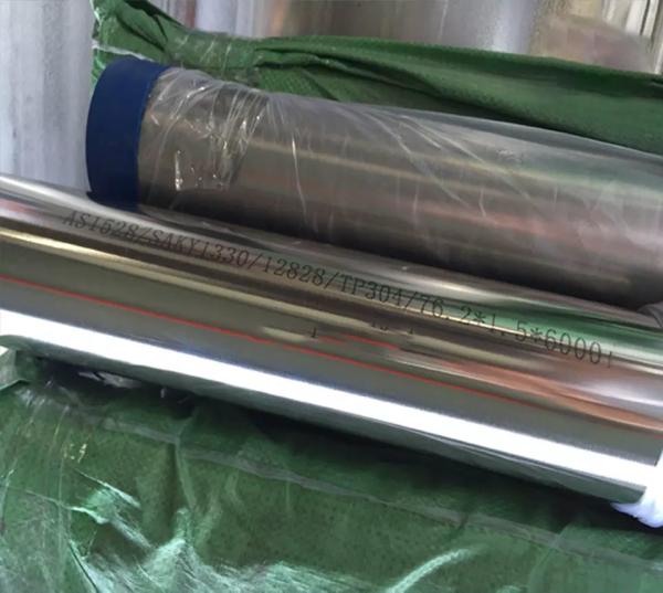 Length 4-6m Stainless Steel Pipe 304 Round Seamless Cold Drawn