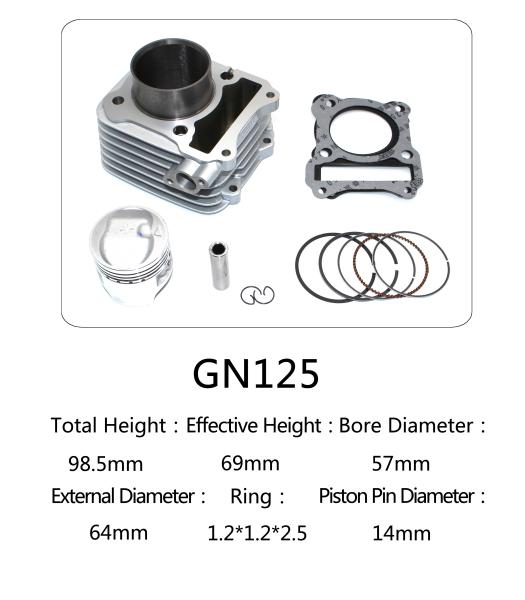 New kind of Durable Suzuki motorcycle cylinder kit for GN125