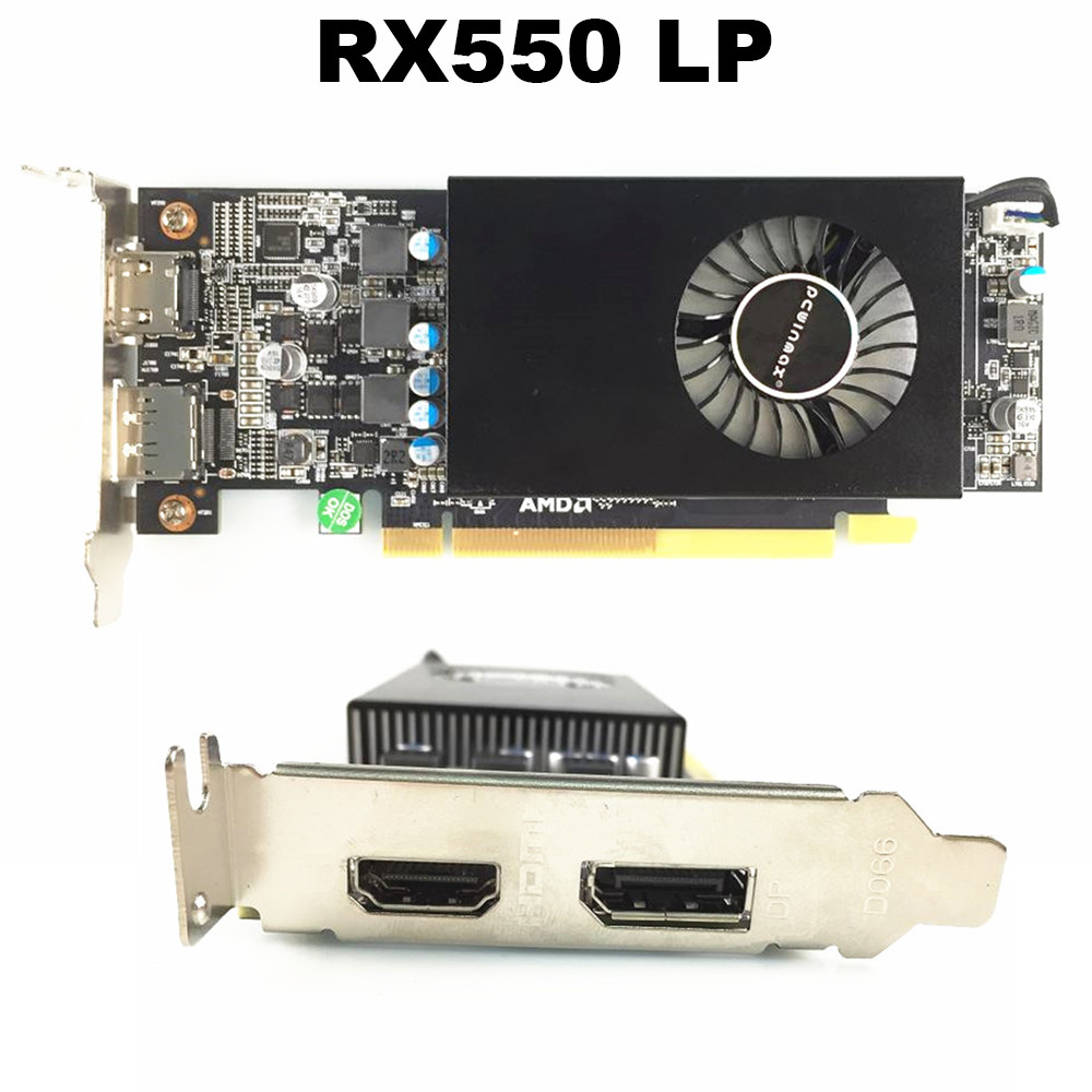RX 550 2G / 4G многоэкранная графическая карта Dual 1183Mhz AMD серии RX500
