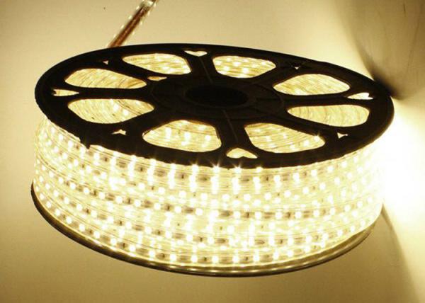 Caliente la luz de tira blanca del alto voltaje LED para el día de fiesta/casarse la entrada de la CA 220V