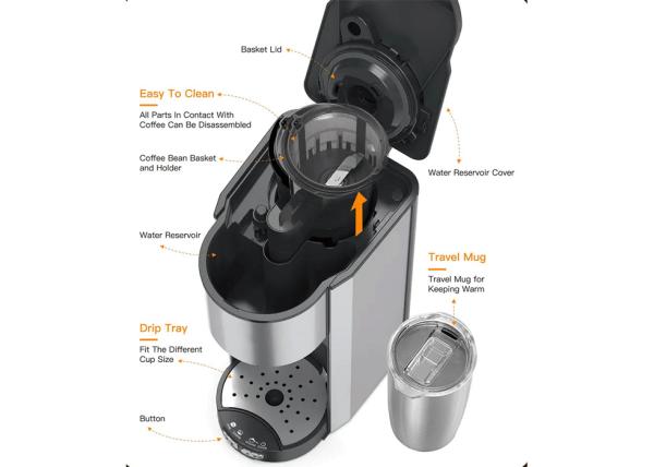 Hotel Water Filtration Grind Brew Coffee Makers Electric Customized RoHs