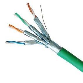 CAT6A FFTP 23AWG Solid Cable PVC High Speed Data Transfer For Large Networks