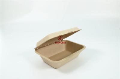 Compostable biodegradável da caixa do empacotamento de fast food de Desechables da cana-de-açúcar