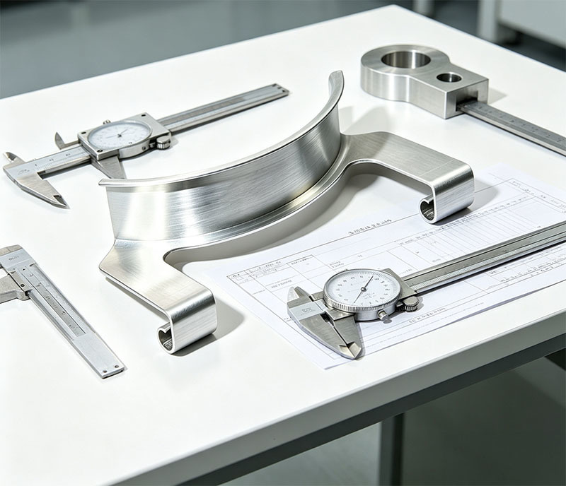 OEM CNC Precision Bent 6061-T6 Aluminum Alloy Curved Spring Clip with Fine Brushed Surface for Industrial Clamping