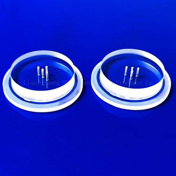 Custom Special Shaped High Temp Resistant Fused Quartz Plate with 92% Light Transmittance