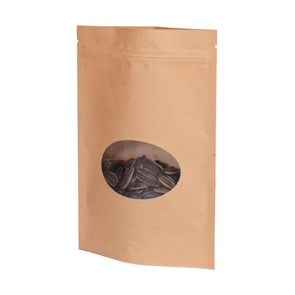 Resealable Food Packaging Bags Moisture Proof Ziplock Stand Up Pouch