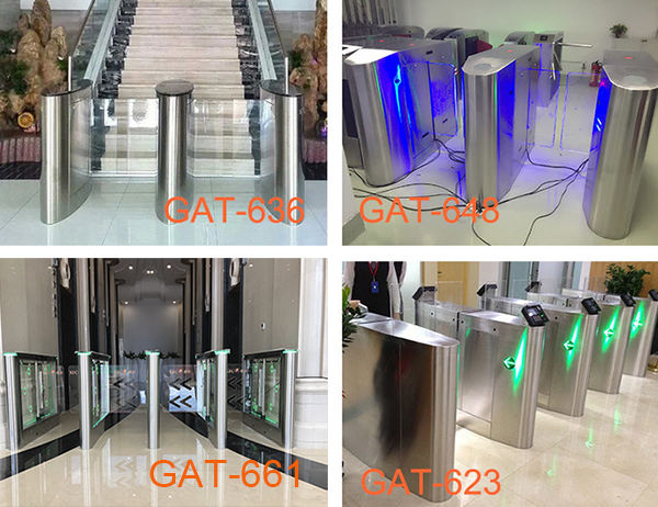 Управления доступом распознавания лиц ворот барьера карты RFID турникеты автоматического пешеходные