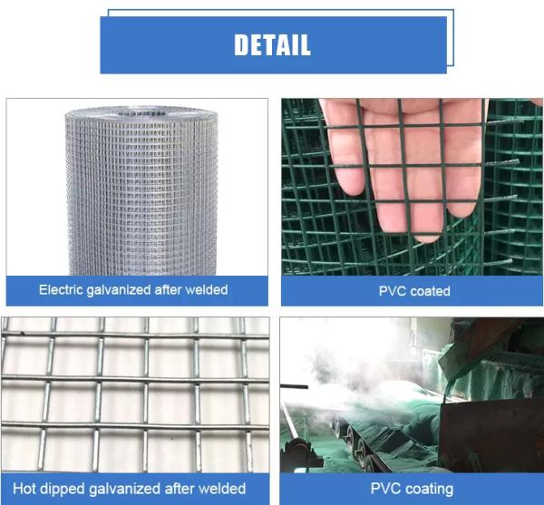 O fio soldado galvanizado Mesh For Garden Fence Pvc revestiu