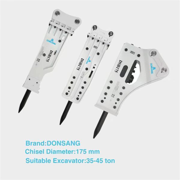 175mm Wide Hydraulic Hammer Breaker For 35 Ton 40 Ton 45 Ton Excavator