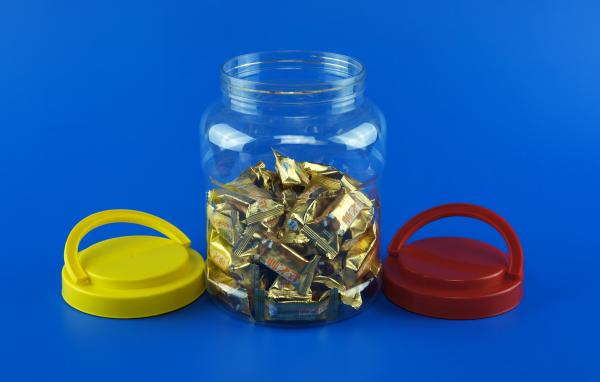 Large Capacity Plastic Food Storage Jars With Lids 115MM Caliber 108G