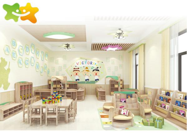 Customize  Modern Preschool Furniture , Wooden Furniture For Preschool Classrooms