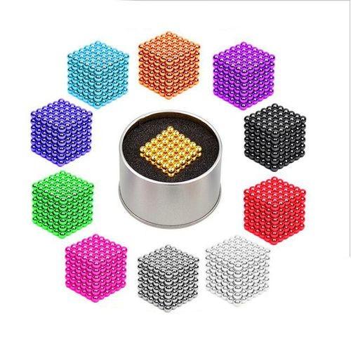 Silver Colorful D5mm 216pcs Neodymium Sphere Magnet