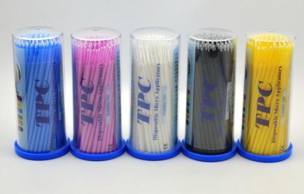 Medical Disposable Colorful Teeth Whitening Micro Applicator Brushes