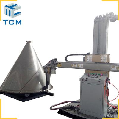 8m2/H Auto Dished End Polishing Machine  Steel Toricone Tank Head Polisher