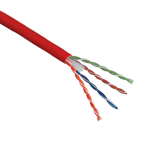 250MHz Red UTP CAT6 Cable 23AWG 1000FT Ethernet Network Cable
