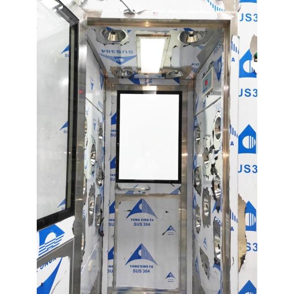 Two Side Blowing Stainless Steel Air Shower Removing Air Dust From People And Goods