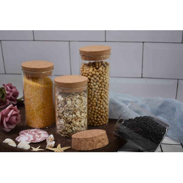 DIY Custom Natural Cork Lids Stoppers For Glass Storage Jars