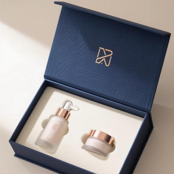 Caja de regalo de perfumes de lujo con logotipo personalizado con impresión UV