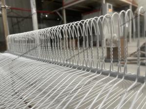 Blue Color Painted Heavy Metal Coat Hangers Thick Metal Coat Hangers 1.9mm