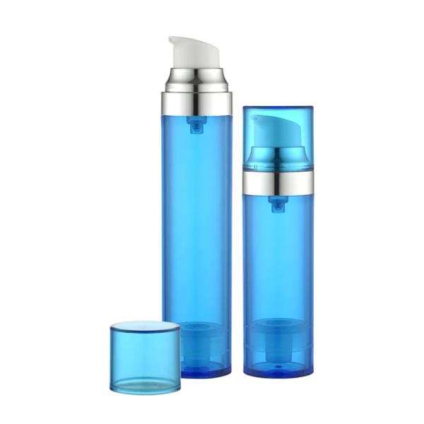 30ml 50ml Cosmetic Airless Bottle Single Layer SAN Airless Pump Packaging