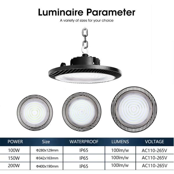 KCD PC Cover High Lumen Super Bright Explosion Proof Gymnasium Warehouse IP65 LED Linear High Bay Light