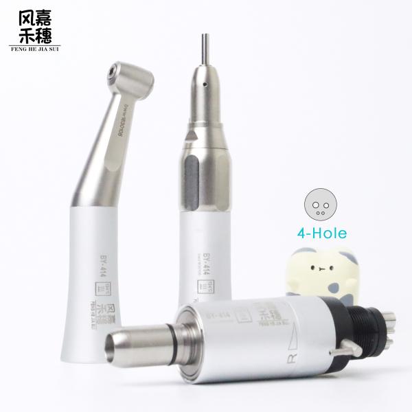 Dental Low Speed Handpiece 1/1 Contra-Angled Implant 4-Hole Motor Kit