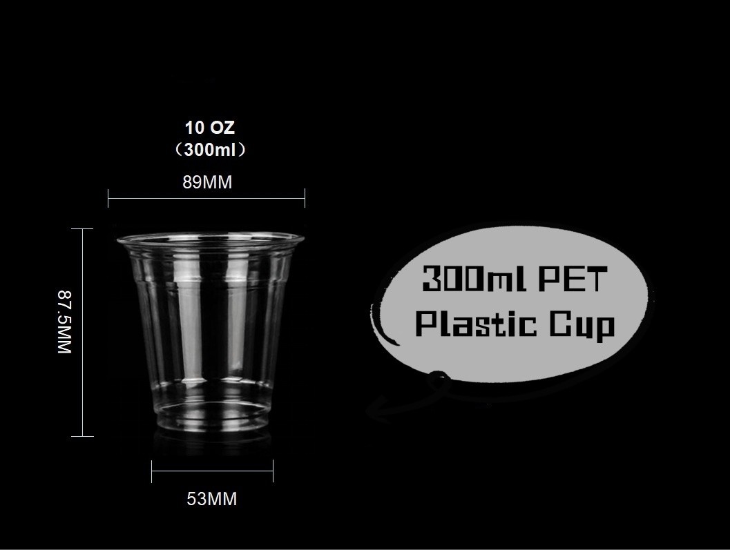 Transparent Disposable Cold Drinking Plastic Cups Capacity 10oz-20oz for Benefit
