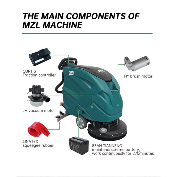 Cordless Handheld Walk Behind Scrubber Dryer Buffer Machine ODM