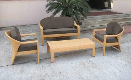 European Style Hand-Woven Outdoor Rattan Furniture Sofa Chair