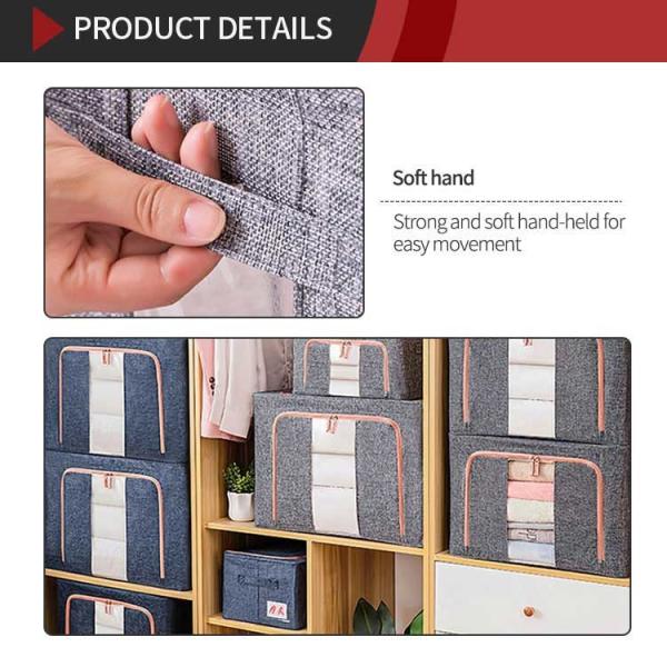 CE Portable Multifunctional Foldable Fabric Storage Box For Clothes Collapsible Reusable