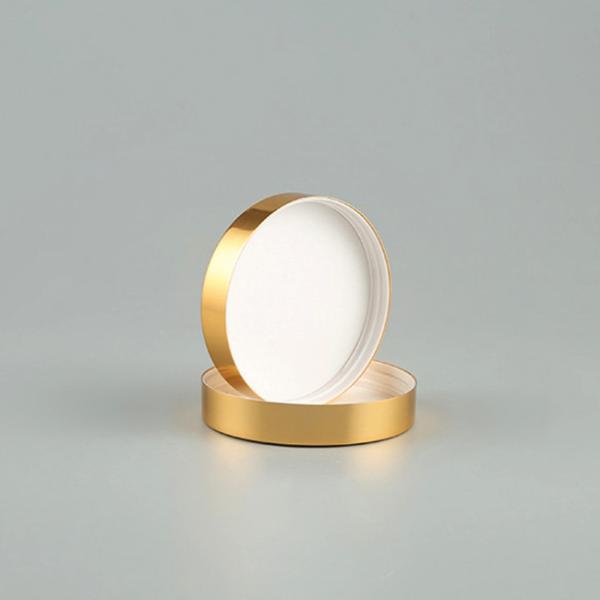 крышка сияющего золота 89mm алюминиевая с вкладышем PE для еды и заботы персоны