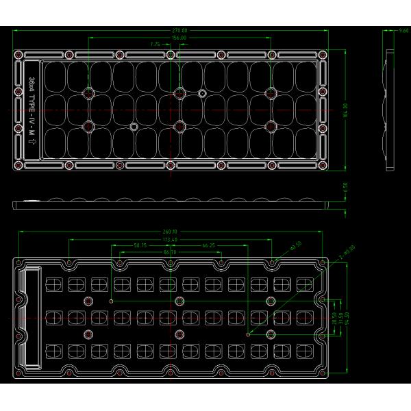Les kits de modification de réverbère de la carte PCB 144 LED rangent la lentille 18 48v parallèle 150W