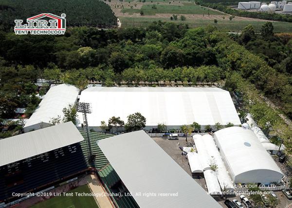 Flexible 50×90m White Outdoor Show Tent For Temporary Exhibition