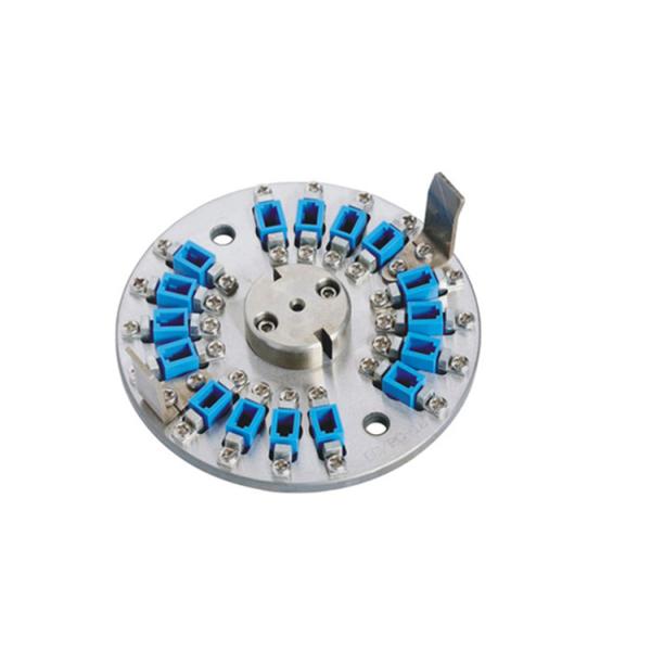 Fiber Optic LC Ferrule Polishing Jig Round For Center Pressure Polisher