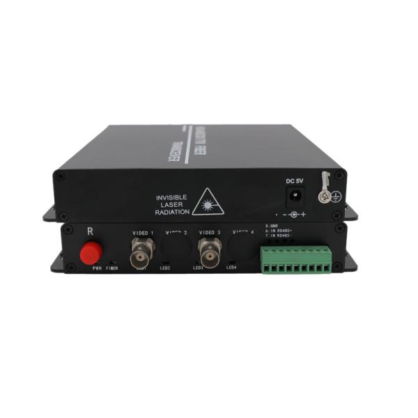 2ch Fiber Optic Video Converter HDTVI BNC Port 1310nm 20km transmission