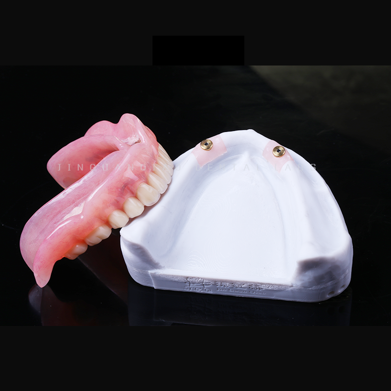 Custom Removable Dentures Complete Acrylic Teeth Precision Titanium Bar China Dental Lab