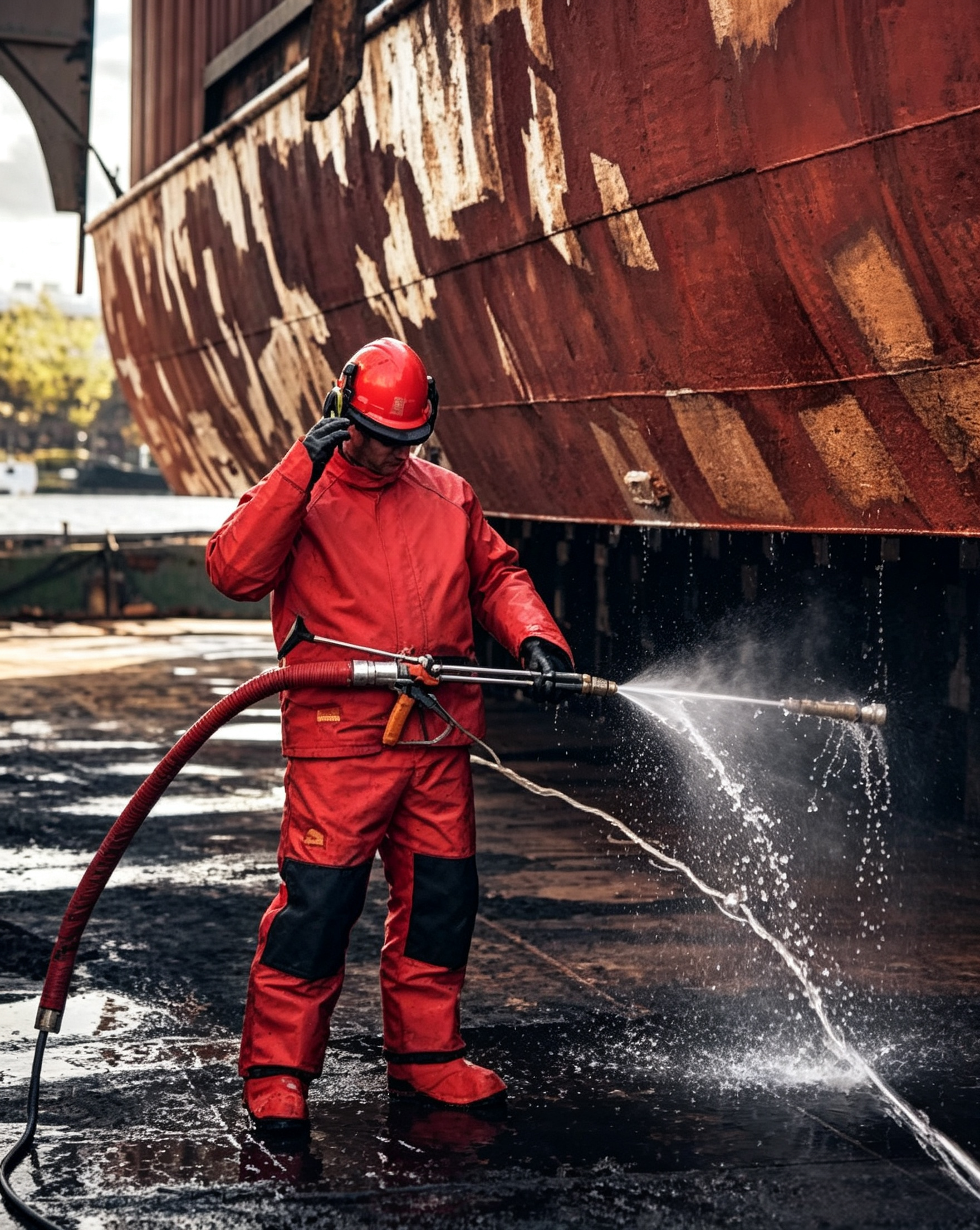 Offshore Heavy Duty Work Overalls Pressure Resistant Weather Resistant Coveralls Reinforced