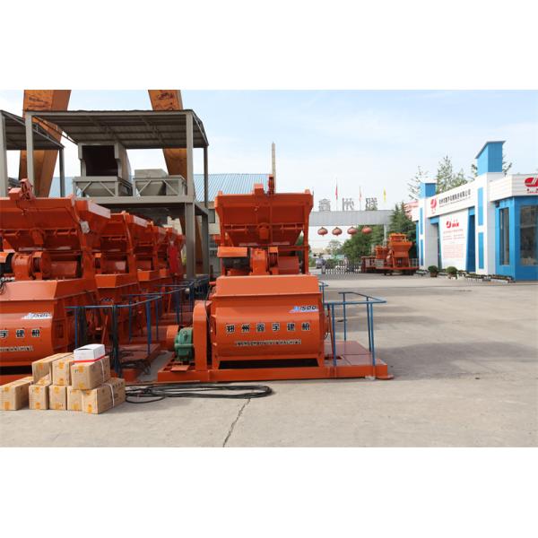 JS500 Twin Shaft Concrete Mixer Machine 18.5kw 25m3/H Productivity