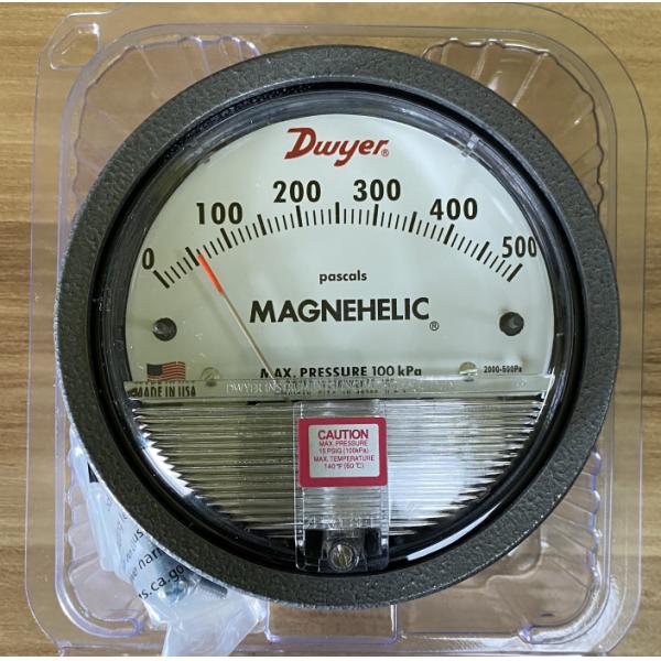 Medidor de presión diferencial de Dwyer Medidor de presión magnéhélico Serie 2000 0-60pa 0-100pa 0-125pa 0-250pa 0-500pa 0-750pa