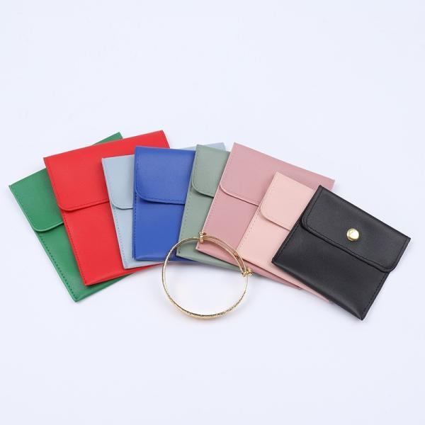 Biodegradable Fruit Leather Bag Customized Right Angle Apple Leather Pineapple Leather Jewelry Bag Jewelry Metal Snap Bag Ring Necklace Velvet Storage Bag