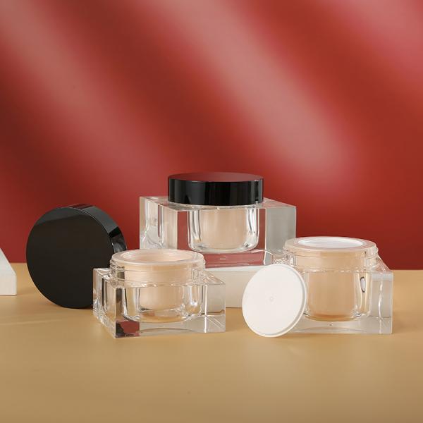 Пустой причудливый розовый пластиковый безвоздушный насос разливает сливки по бутылкам 30мл косметики упаковывая опарникы 15г