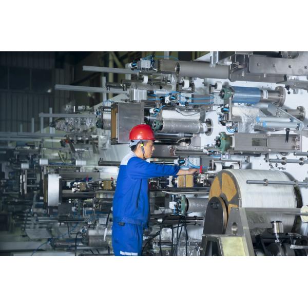 320KW 500pcs/Min Elastic Ear T Shape Diaper Manufacturing Machine