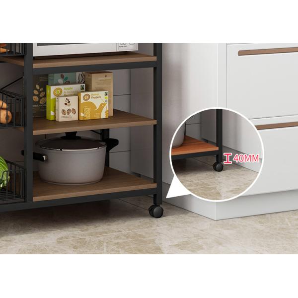 4 Tier Removable Kitchen Storage Rack , Anti Rust Kitchen Plate Rack Shelf