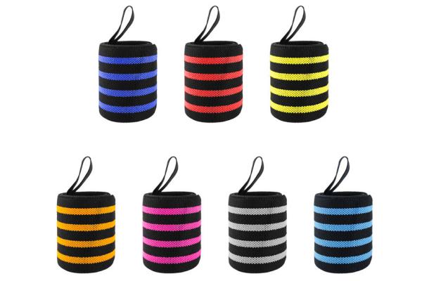 Custom Logo Sports Protective Gear Nylon Webbing Weight Lifting Wrist Wraps